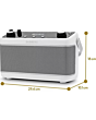 Roberts Radio BLUTUNE7W DAB+ Portable Stereo White