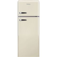 Amica FDR2213C/1 55Cm Retro Style Top Mount Fridge Freezer Cream