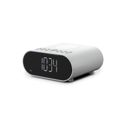 Roberts Radio ORTUSCHARGEDW DAB Clock Radio With Bluetooth & Wireless Charging White
