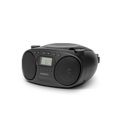 Roberts Radio ZOOMBOXFMBK Portable Cd/Fm & Mw Radio Black