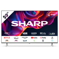 Sharp 4T-C50GM6245KS 50" 4K UHD Quantum Dot Frameless Smart TiVo TV