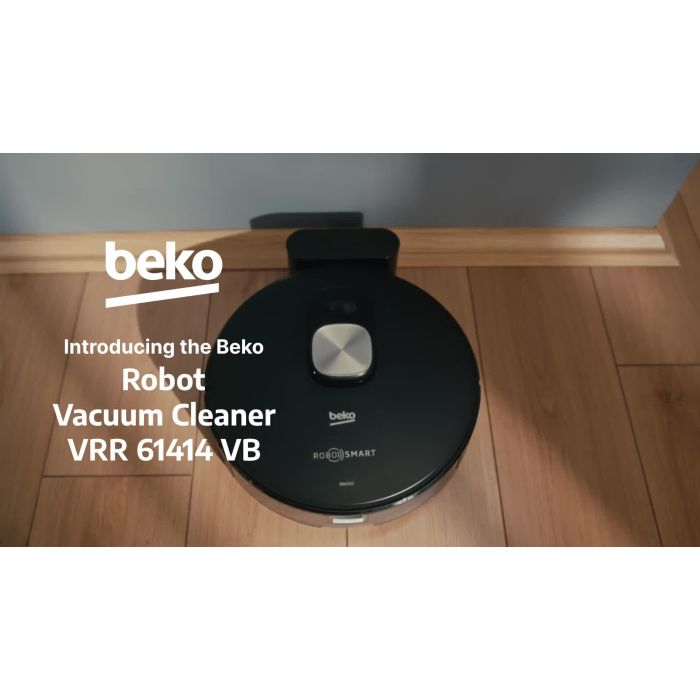Beko VRR61414VB RoboSmart Robot Vacuum Cleaner - 130 Minutes Run Time - Black