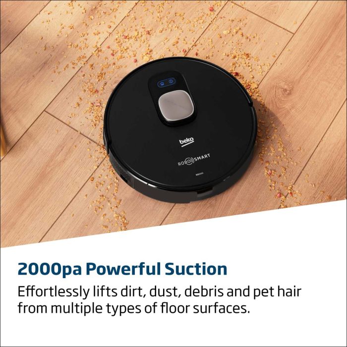 Beko VRR61414VB RoboSmart Robot Vacuum Cleaner - 130 Minutes Run Time - Black