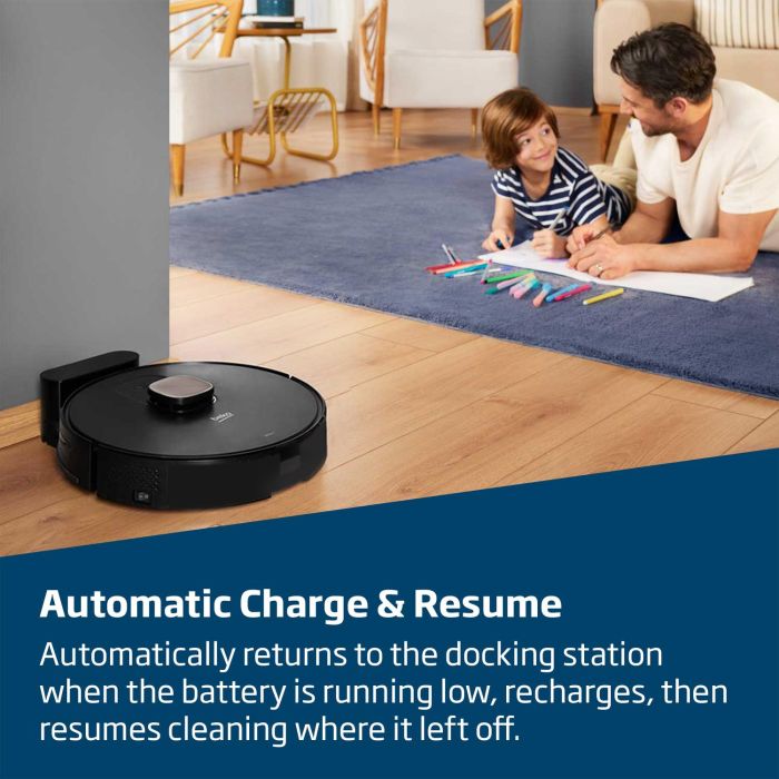 Beko VRR61414VB RoboSmart Robot Vacuum Cleaner - 130 Minutes Run Time - Black
