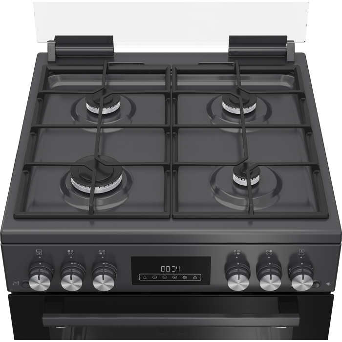 Blomberg GGRN655N  60cm Double Oven Gas Cooker with Gas Hob - Anthracite