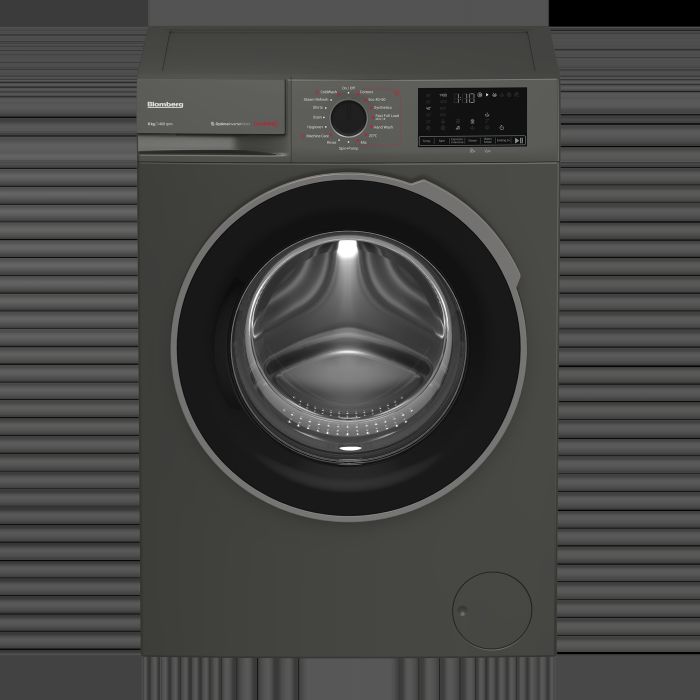 Blomberg LWA18461G 8kg 1400 Spin RecycledTub Washing Machine - Graphite