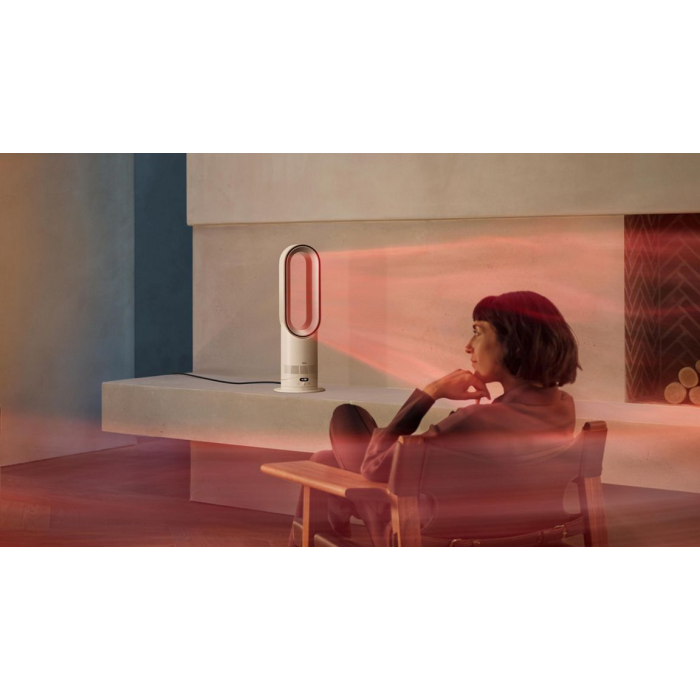 Dyson 330HF1 Hot+Cool Fan Heater - White & Nickel