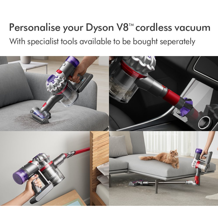 Dyson V8ADVANCED-24 Vacuum Cleaner - Silver/Nickel