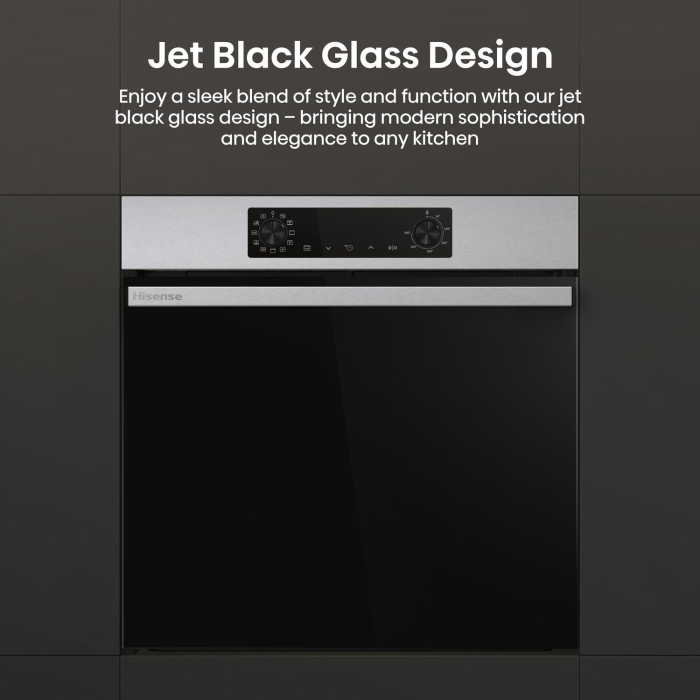 Hisense BI622AXPGUK Built In Electric Oven 59.5cm Black Steel