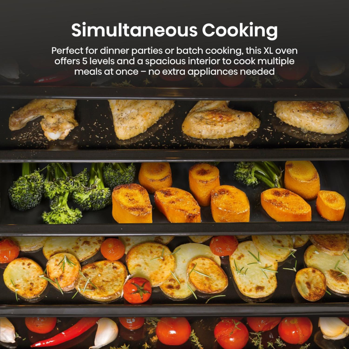 Hisense BI622AXPGUK Built In Electric Oven 59.5cm Black Steel