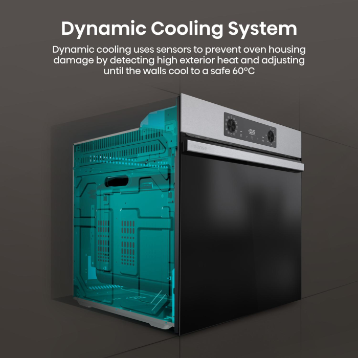 Hisense BI622AXPGUK Built In Electric Oven 59.5cm Black Steel