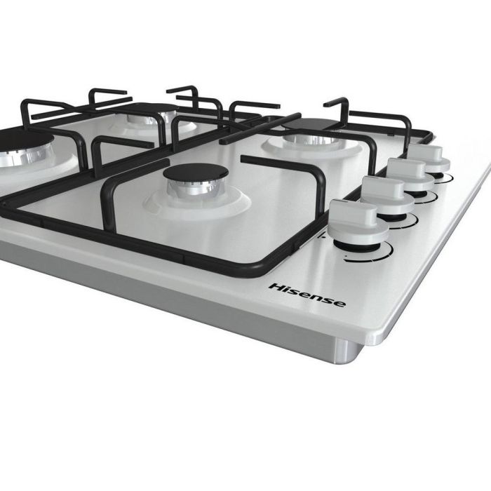 Hisense GM642XSUK 58cm Gas Hob - Stainless Steel 