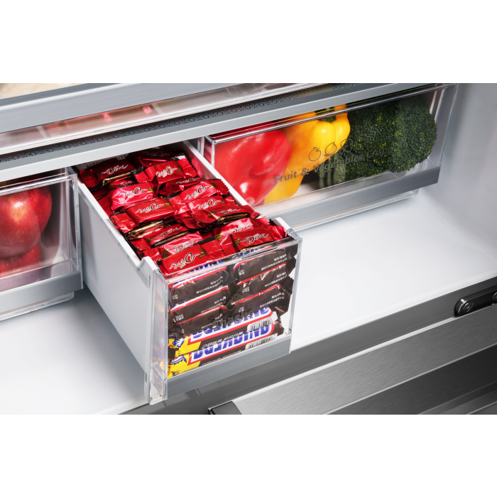 Hisense RF749N4SWSE 91.4cm American Style Fridge Freezer - Stainless Steel