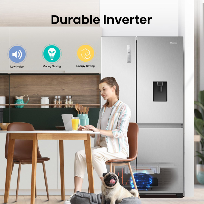 Hisense RS840N4WCE 60/40 Fridge Freezer - Stainless Steel