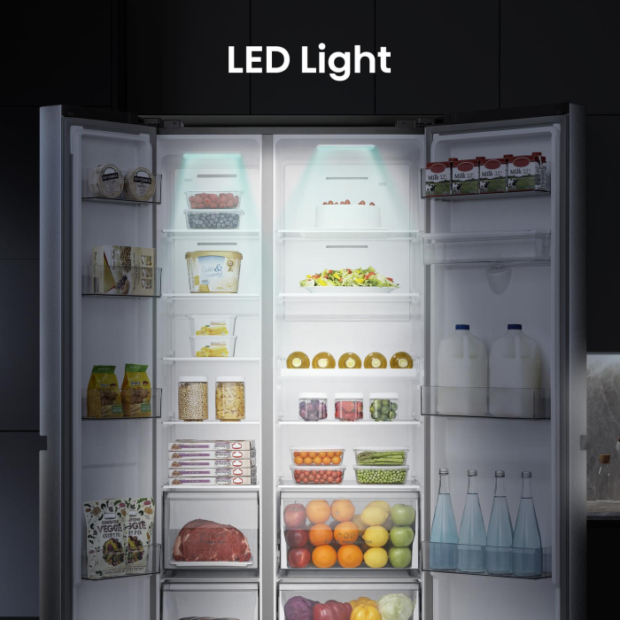 Hisense RS840N4WCE 60/40 Fridge Freezer - Stainless Steel