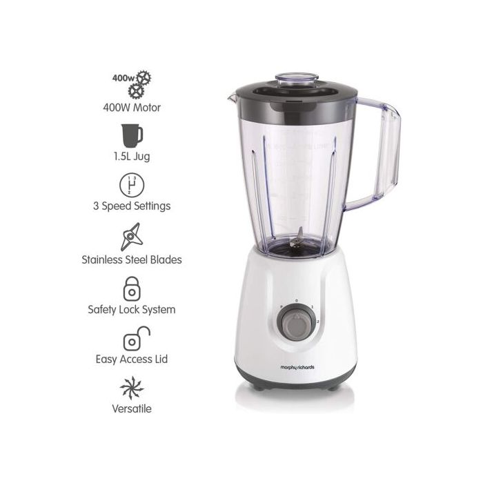 Morphy Richards 403052 400W Table Blender White