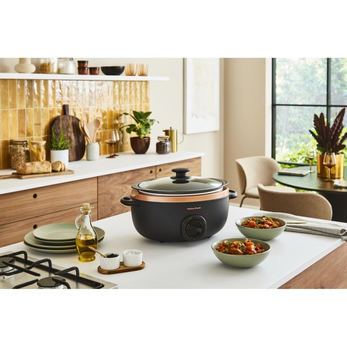 Morphy Richards 461016 Sear & Stew Slow Cooker - 6.5L Rose Gold