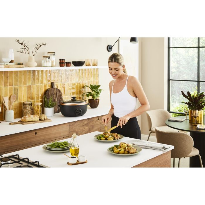 Morphy Richards 461016 Sear & Stew Slow Cooker - 6.5L Rose Gold