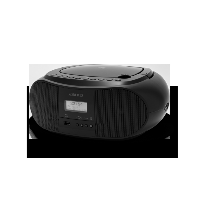 Roberts Radio ZOOMBOX4BK Portable Boombox - Black