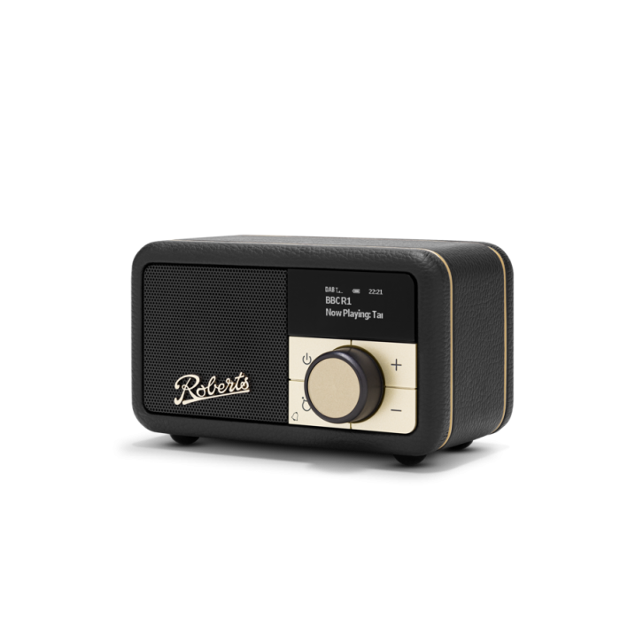 Roberts PETITE2BK Revival Dab/Dab+/Fm RDS Bluetooth Portable Radio Black