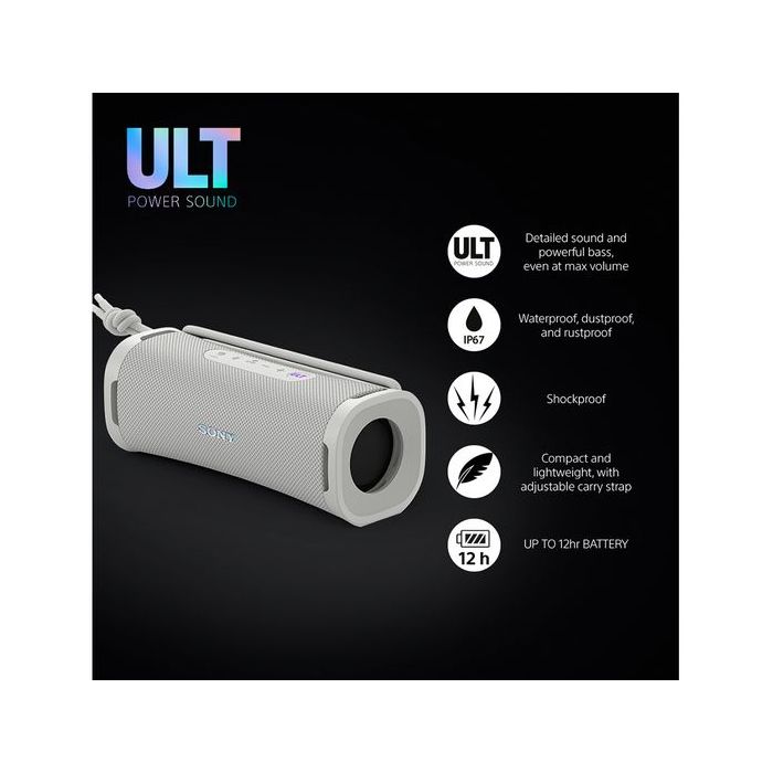 Sony SRSULT50W.CE7 Wireless Bluetooth Portable Speaker - Off White