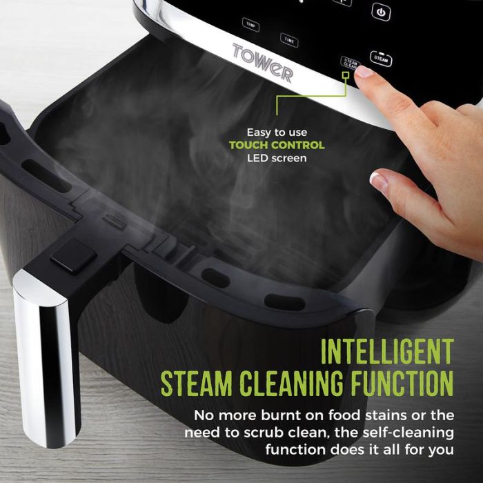Tower T17101 Vortx 7 Litre Steam Air Fryer Black