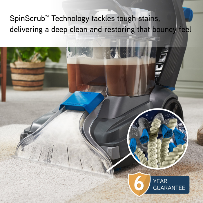 VAX CDCW-SSXS  SpinScrub Power Carpet Washer - Grey & Tiger Blue