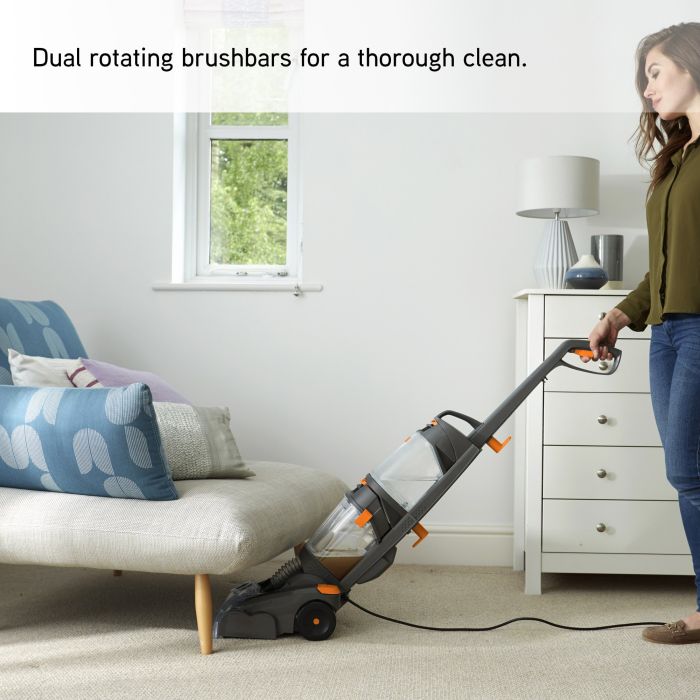 VAX W86-DP-B Dual Power Carpet Washer - Orange