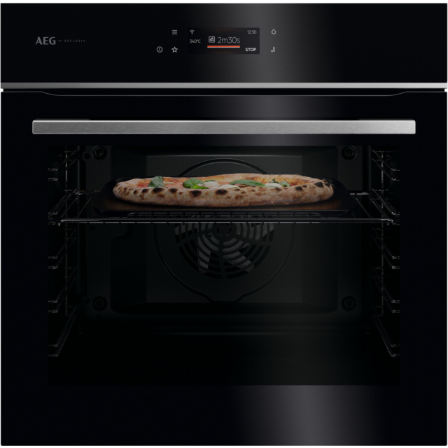 AEG GX7PB63FSB 59.6cm Built-In Electric Oven Gloss Black