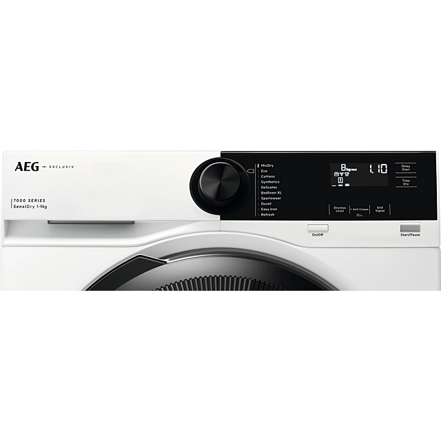 AEG TR729A4B 9kg Heat Pump Tumble Dryer White