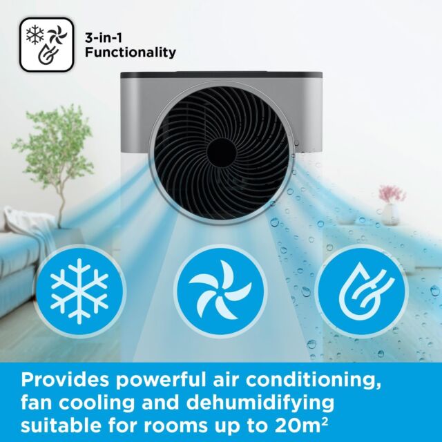 Black and Decker BXAC40033GB 7000 Btu 3-In-1 Air Conditioner, Fan & Dehumidifier