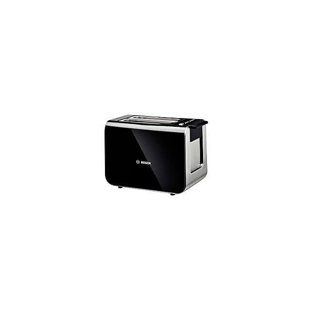 Bosch TAT8613GB  Toaster with quartz glass heating system, digital toast setting, intelligent operation. Black finish