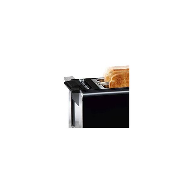 Bosch TAT8613GB  Toaster with quartz glass heating system, digital toast setting, intelligent operation. Black finish