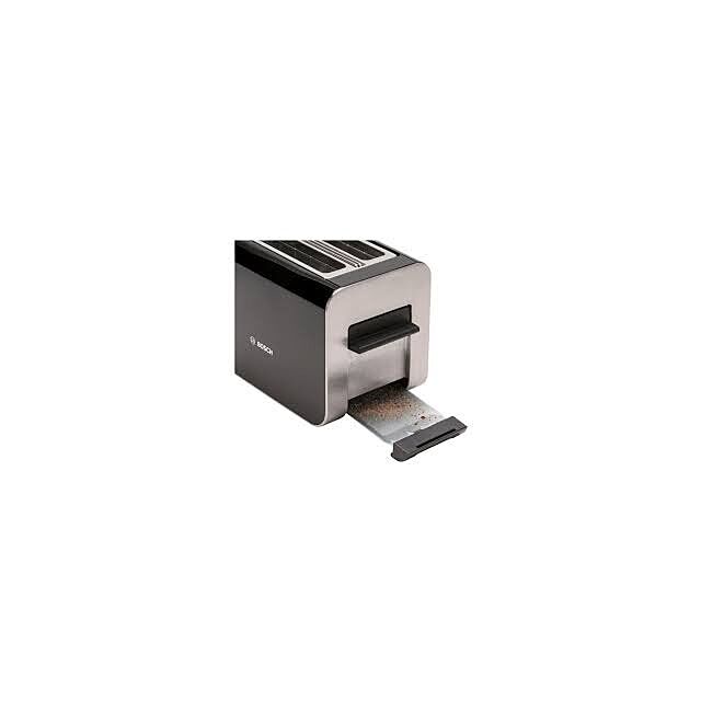 Bosch TAT8613GB  Toaster with quartz glass heating system, digital toast setting, intelligent operation. Black finish