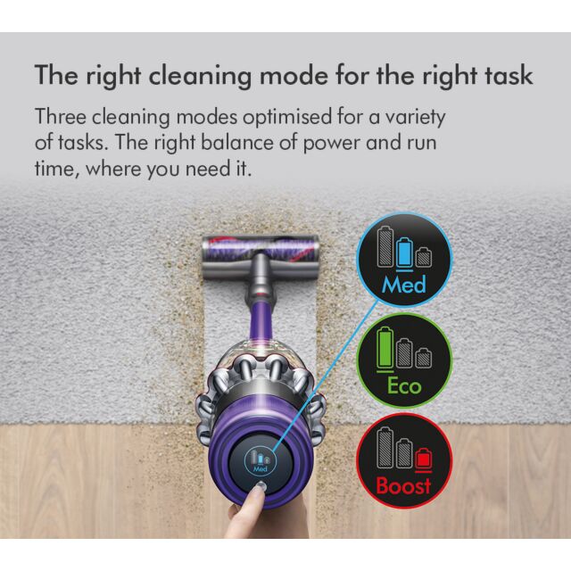 (476597-01) V11EXTRA Stick Vacuum Cleaner - 60 Minutes Run Time - Nickel/Red