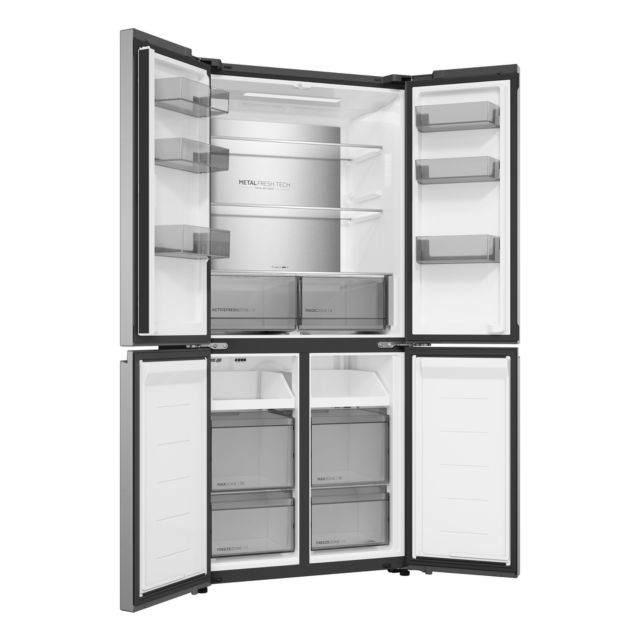 Haier HCR58S18DNMM 60/40 Fridge Freezer Inox
