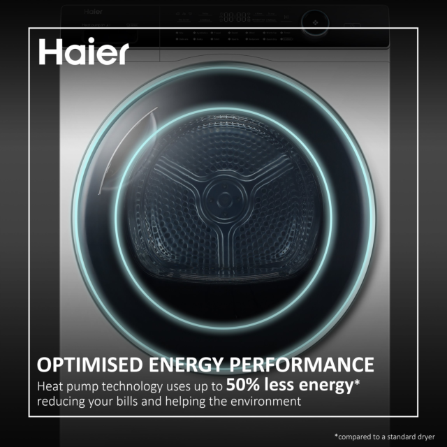 Haier HD90-A3959 9kg Heat Pump Tumble Dryer - White