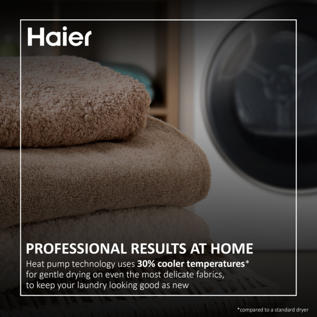 Haier HD90-A3959 9kg Heat Pump Tumble Dryer - White