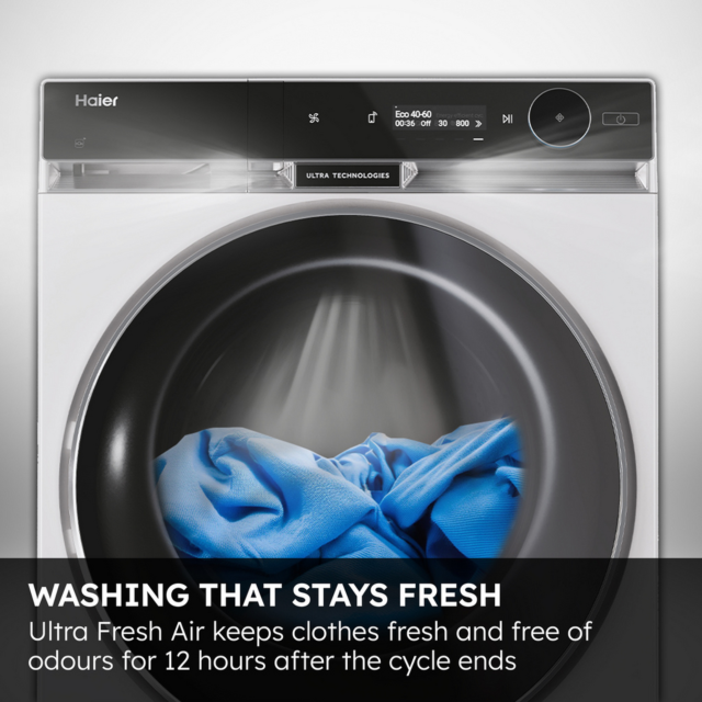 Haier HD90-A3Q397U1 9kg Heat Pump Tumble Dryer White