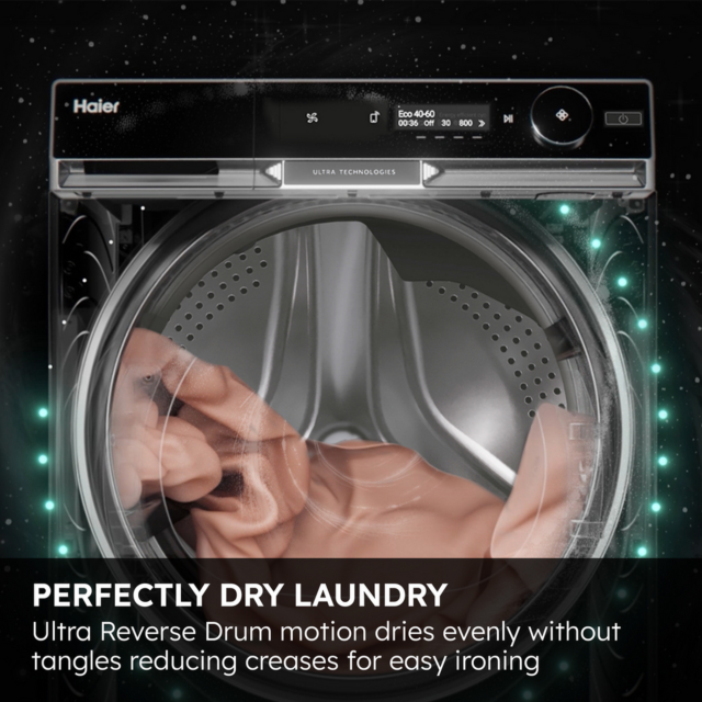 Haier HD90-A3Q397U1 9kg Heat Pump Tumble Dryer White