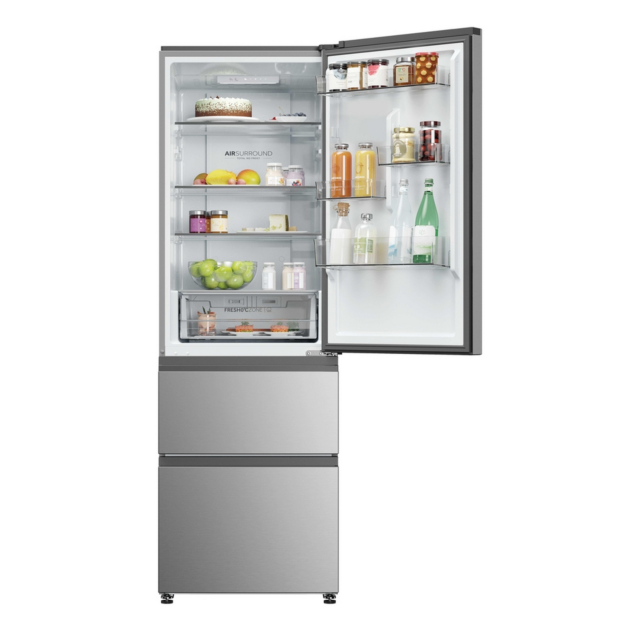 Haier HTR3618DNMG 60/40 Combi Fridge Freezer Black