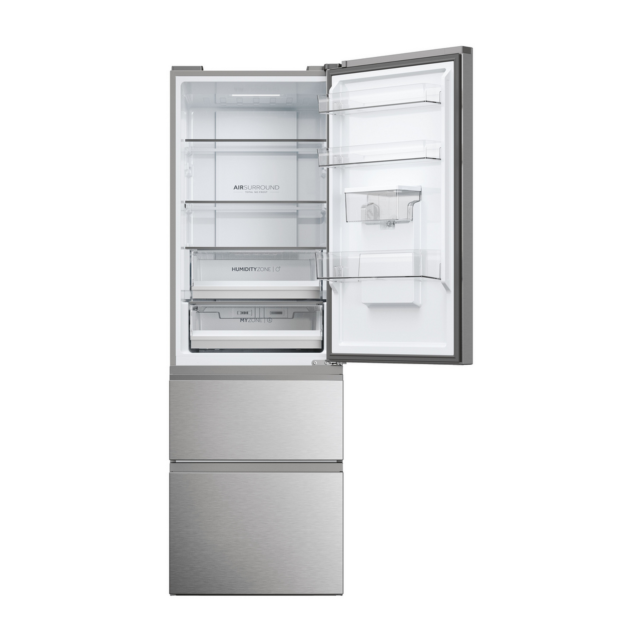 Haier HTW5618EWMG 60/40 Silver Fridge Freezer