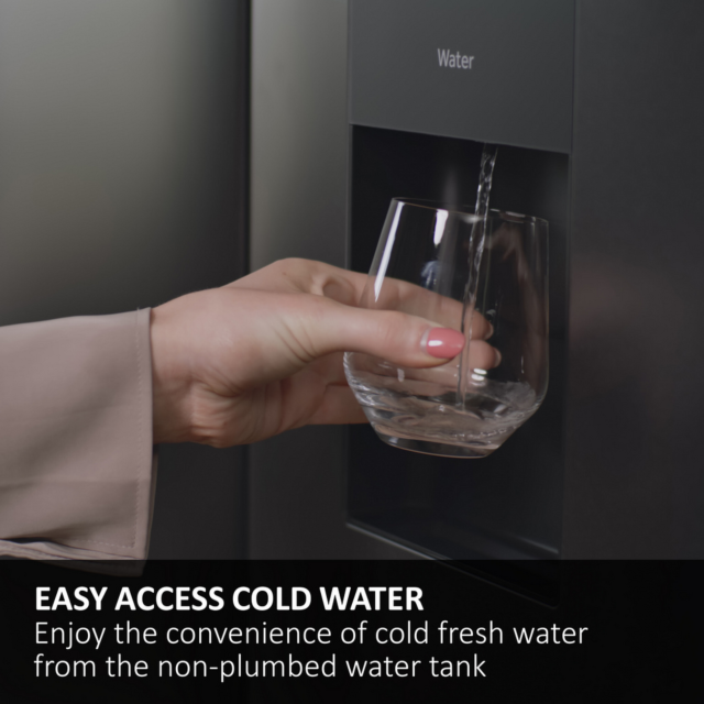 Haier HTW5618EWMG 60/40 Silver Fridge Freezer