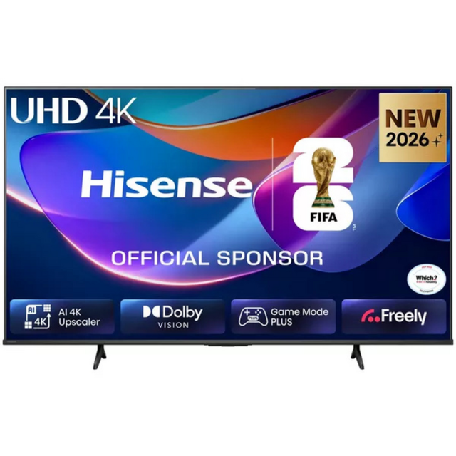 Hisense 43A6STUK 43 inch 4K AI Smart TV Black
