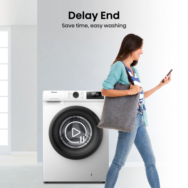 Hisense WF1Q1041BW 10kg Steam Washing Machine White