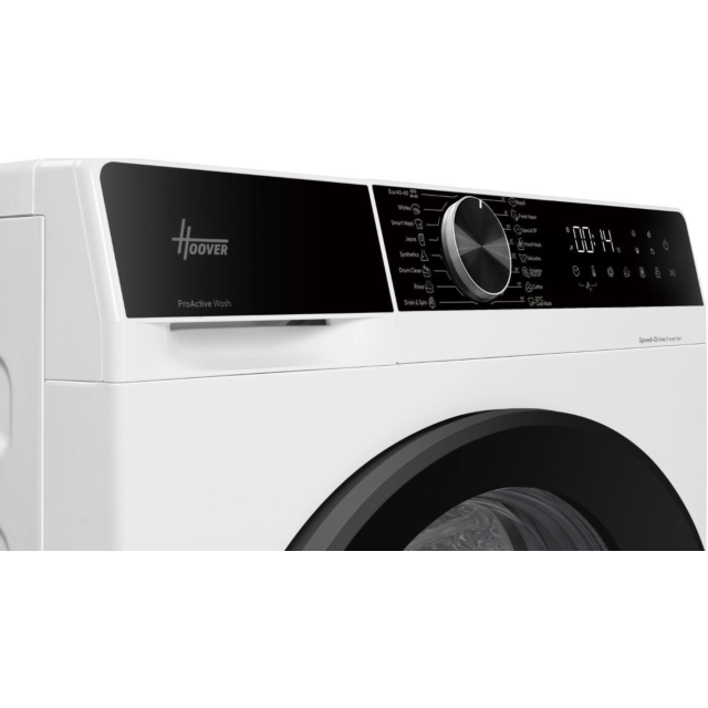 Hoover HGD48SB8C-80 8Kg 1400 Spin Washing Machine - White/Black Door 
