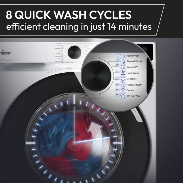 Hoover Ultra HGD 49B10C-80 9kg 1400 Spin Washer White