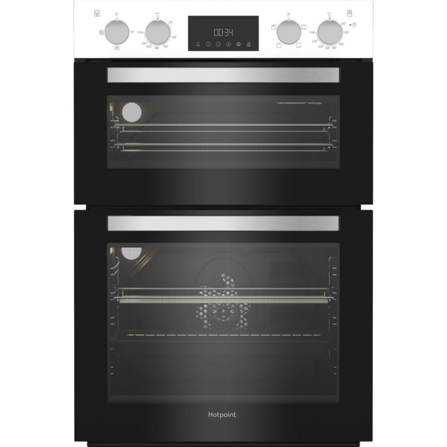 Hotpoint DIH10DW 89cm Built In Electric Double Oven - White