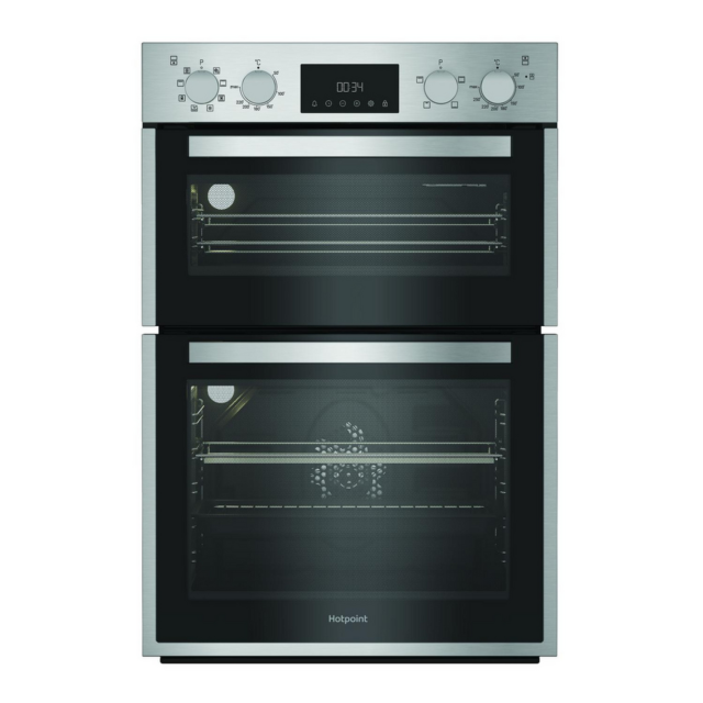 Hotpoint DIH82DIX Electric Double Oven 59.4cm Stainless Steel