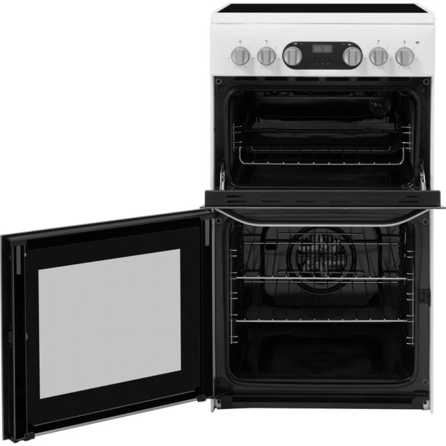 Hotpoint HD5V93CCW 50 cm Ceramic Double Electric Cooker